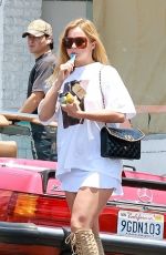 ADDISON RAE Out for Lunch with Friends at All Time in Los Feliz 07/15/2025