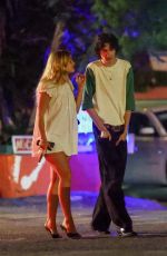 ADDISON RAE Out to Dinner with Sombr in Los Angeles 07/27/2025