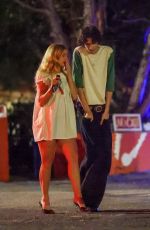 ADDISON RAE Out to Dinner with Sombr in Los Angeles 07/27/2025