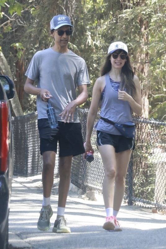 ALISON BRIE and Danny Pudi Out Hikinig at Griffith Park in Los Feliz 07/09/2025