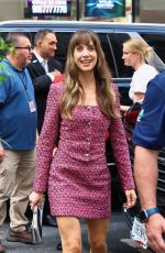 ALISON BRIE Heading to Taping Today Show in New York City 07/30/2025