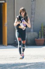 ALISON BRIE Leaves a Gym in Los Angeles 07/04/2025