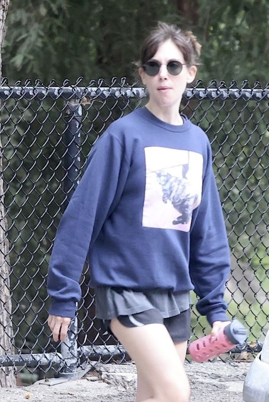 ALISON BRIE Out Hiking in Los Feliz 05/02/2025