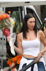 ANASTASIA KARANIKOLAOU Out Shopping Flowers at Farmers Market in Los Angeles 07/20/2025