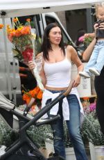 ANASTASIA KARANIKOLAOU Out Shopping Flowers at Farmers Market in Los Angeles 07/20/2025