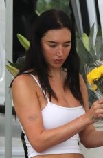 ANASTASIA KARANIKOLAOU Out Shopping Flowers at Farmers Market in Los Angeles 07/20/2025