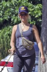 ANNA CAMP Out Walking Her Dog in Los Angeles 07/08/2025