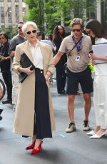 ANNE HATHAWAY and MERYL STREEP on the Set of The Devil Wears Prada 2 in New York City 07/25/2025