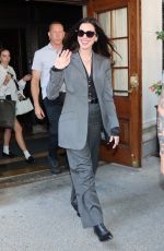 ANNE HATHAWAY Heading to the Set of The Devil Wears Prada 2 in New York 07/22/2025