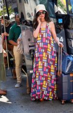 ANNE HATHAWAY on the Set of 