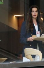 ANNE HATHAWAY on the Set of The Devil Wears Prada 2 in New York City 07/23/2025