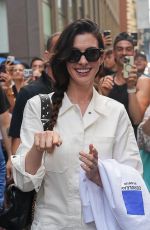 ANNE HATHAWAY on the Set of The Devil Wears Prada 2 in New York City 07/24/2025