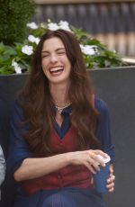 ANNE HATHAWAY on the Set of The Devil Wears Prada 2 in New York City 07/28/2025