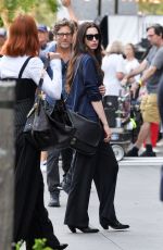 ANNE HATHAWAY on the Set of The Devil Wears Prada 2 in New York City 07/29/2025