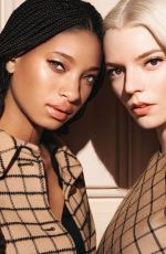 ANYA TAYLOR-JOY and WILLOW SMITH for Dior Forever Hydra Nude Campaign, July 2025