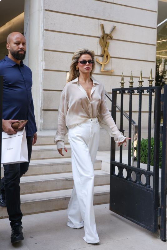 BROOKS NADER Leaves Yves Saint Laurent Store in Paris 07/09/2025