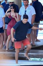 CAMILA CABELLO and Henry Chalhoub Arrives by Boat at Lo Scoglio in Nerano 07/11/2025