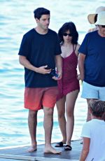 CAMILA CABELLO and Henry Chalhoub Arrives by Boat at Lo Scoglio in Nerano 07/11/2025