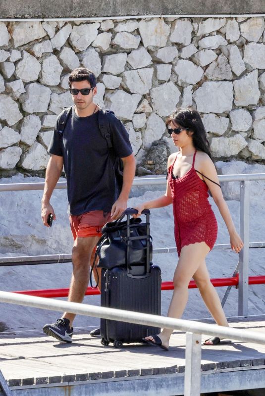 CAMILA CABELLO and Henry Junior Chalhoub Out for Lunch at Lo Scoglio Restaurant 07/11/2025