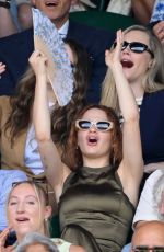 CARA DELEVINGNE and JOEY KING at Day 13 of Wimbledon in London 07/12/2025