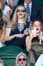 CARA DELEVINGNE and JOEY KING at Day 13 of Wimbledon in London 07/12/2025