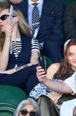 CARA DELEVINGNE and JOEY KING at Day 13 of Wimbledon in London 07/12/2025