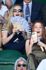 CARA DELEVINGNE and JOEY KING at Day 13 of Wimbledon in London 07/12/2025