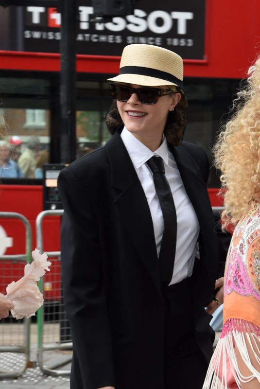 CARA DELEVINGNE Arrives At Mel B’s Wedding at St. Paul’s Cathedral In London 07/05/2025