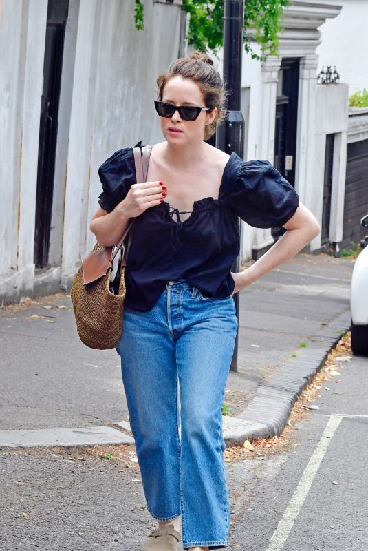 CLAIRE FOY Out and About in London 07/06/2025