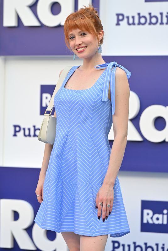 CLAIRE ROMAIN at Presentation of Rai 2025-2026 Schedules in Naples 06/27/2025