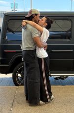 DAFNE KEEN Shares a PDA Goodbye with Michael Cimino at Comic-Con in San Diego 07/28/2025