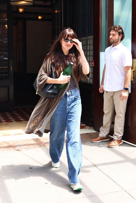 DAKOTA JOHNSON Leaves Her Hotel in New York City 07/11/2025