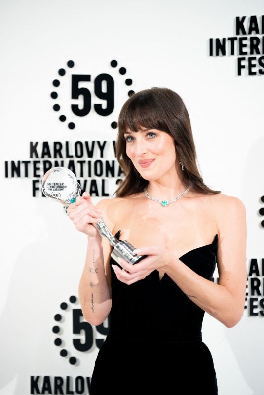 DAKOTA JOHNSON Receives KVIFF President