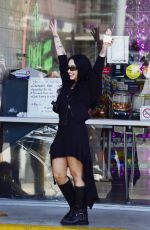 DEMI LOVATO at Bigg Chill Frozen Yogurt Shop in Los Angeles 07/30/2025