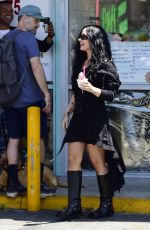 DEMI LOVATO at Bigg Chill Frozen Yogurt Shop in Los Angeles 07/30/2025