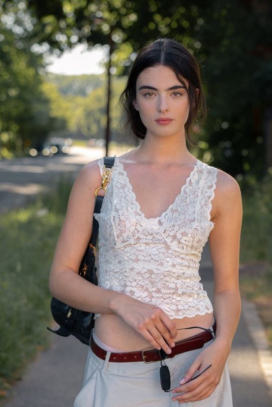 DEVA CASSEL Arrives at Jacquemus Spring-Summer Show at Paris Fashion Week 06/29/2025