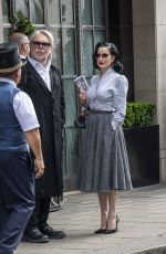 DITA VON TTESE Out for Lunch with David Downton in London 07/09/2025