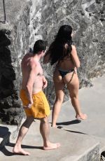DUA LIPA in Bikini with Callum Turner on Vacation in Amalfi 06/29/2025