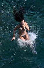 DUA LIPA in Bikini with Callum Turner on Vacation in Amalfi 06/29/2025