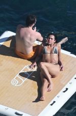 DUA LIPA in Bikini with Callum Turner on Vacation in Amalfi 06/29/2025