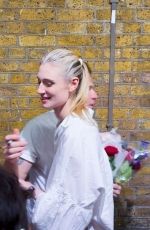 ELIZABETH DEBICKI and Ewan McGregor Share a Kiss Outside Wyndham