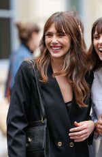 ELIZABETH OLSEN Arrives at Patou Fashion Show in Paris 07/06/2025