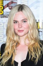 ELLE FANNING at Predator: Badlands Panel at 2025 Comic-Con International in San Diego 07/25/2025