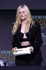 ELLE FANNING at Predator: Badlands Panel at 2025 Comic-Con International in San Diego 07/25/2025