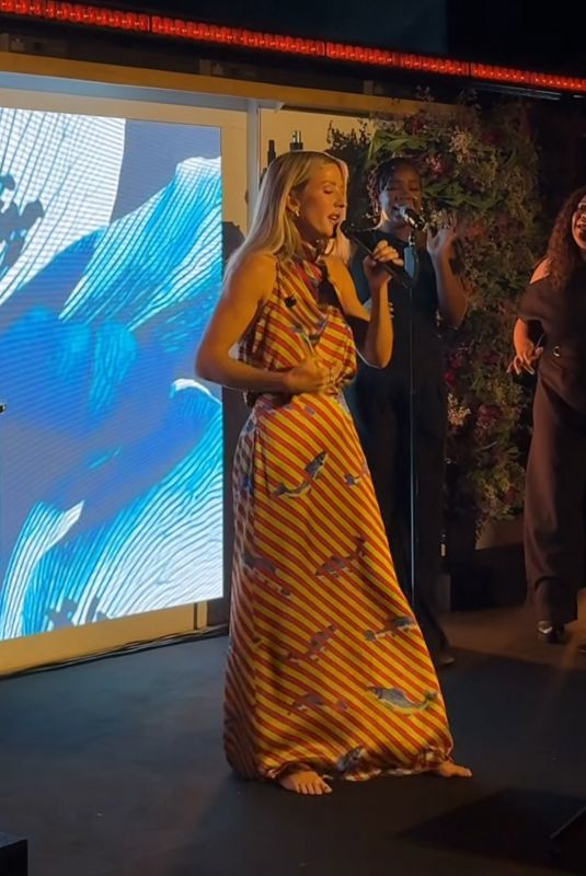 ELLIE GOULDING Performes at Ritz-carlton Yacht Collection Dinner in Sicily 06/30/2025