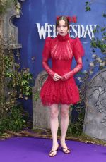 EMMA MYERS at Wednesday Season 2, Part 1 Premiere in London 07/30/2025