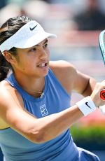 EMMA RADUCANU at First Round of WTA 1000 National Bank Open in Montreal 07/28/2025