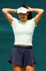 EMMA RADUCANU on the Practice Courts at Wimbledon 07/03/2025
