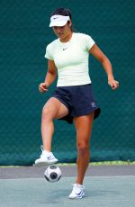 EMMA RADUCANU on the Practice Courts at Wimbledon 07/03/2025