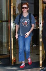 EMMA ROBERTS Leaves Her Hotel in Paris 06/30/2025